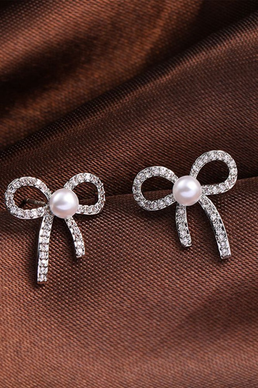 Homrain Beading Bows Pearl Earring | Earrings