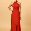 Homrain Red Convertible Chiffon Bridesmaid Dress | Bridesmaid Dresses