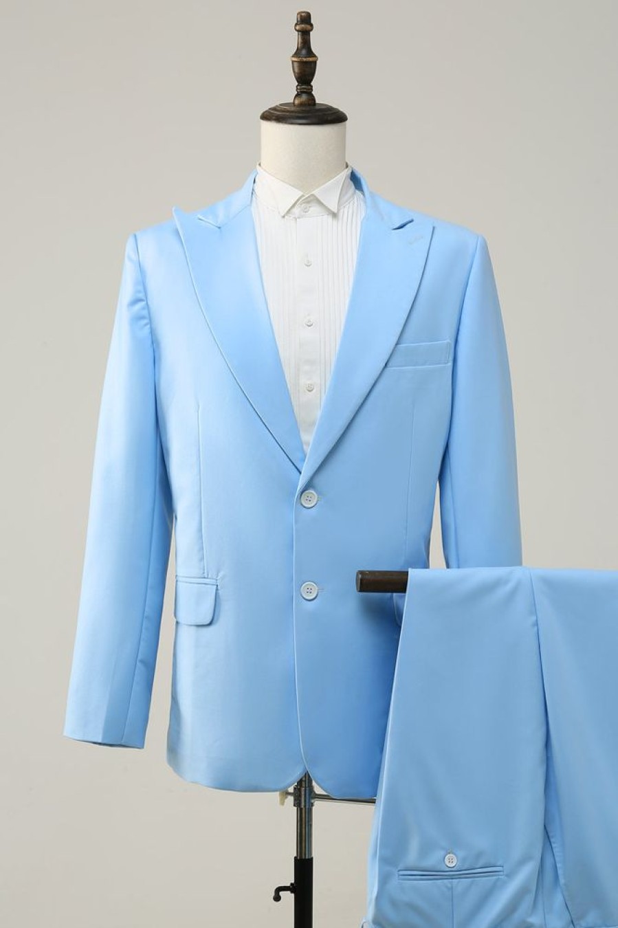 Homrain Peak Lapel Single Breasted Sky Men'S Prom Suits | Men'S Suits & Tuxedos