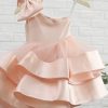 Homrain One Shoulder Flower Girl Dress With Bowknot | Flower Girl Dresses