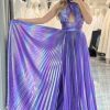 Homrain A Line Long Prom Dress With Side Slit | Purple Prom Dresses