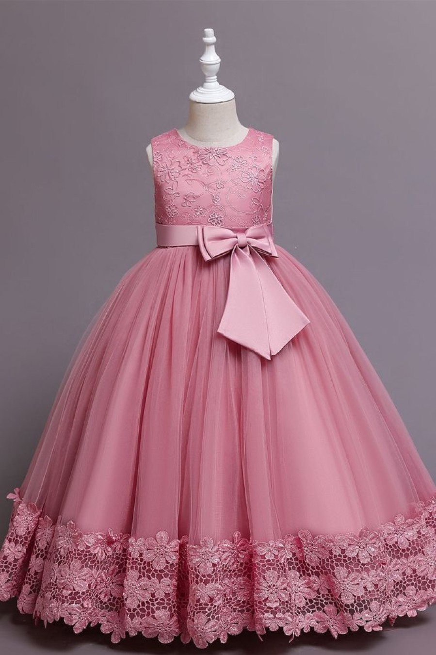 Homrain Princess A Line Flower Girl Dress With Bowknot | Flower Girl Dresses