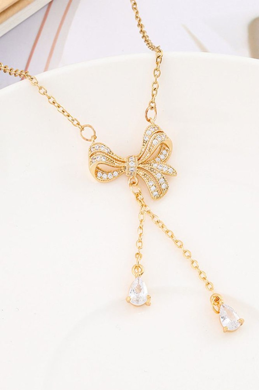 Homrain Bow Necklace | Bridal Accessories