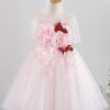 Homrain Pink Tulle Flower Girl Dress | Flower Girl Dresses