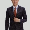 Homrain Jacquard Satin Notched Lapel Men'S Blazer | Men Blazers