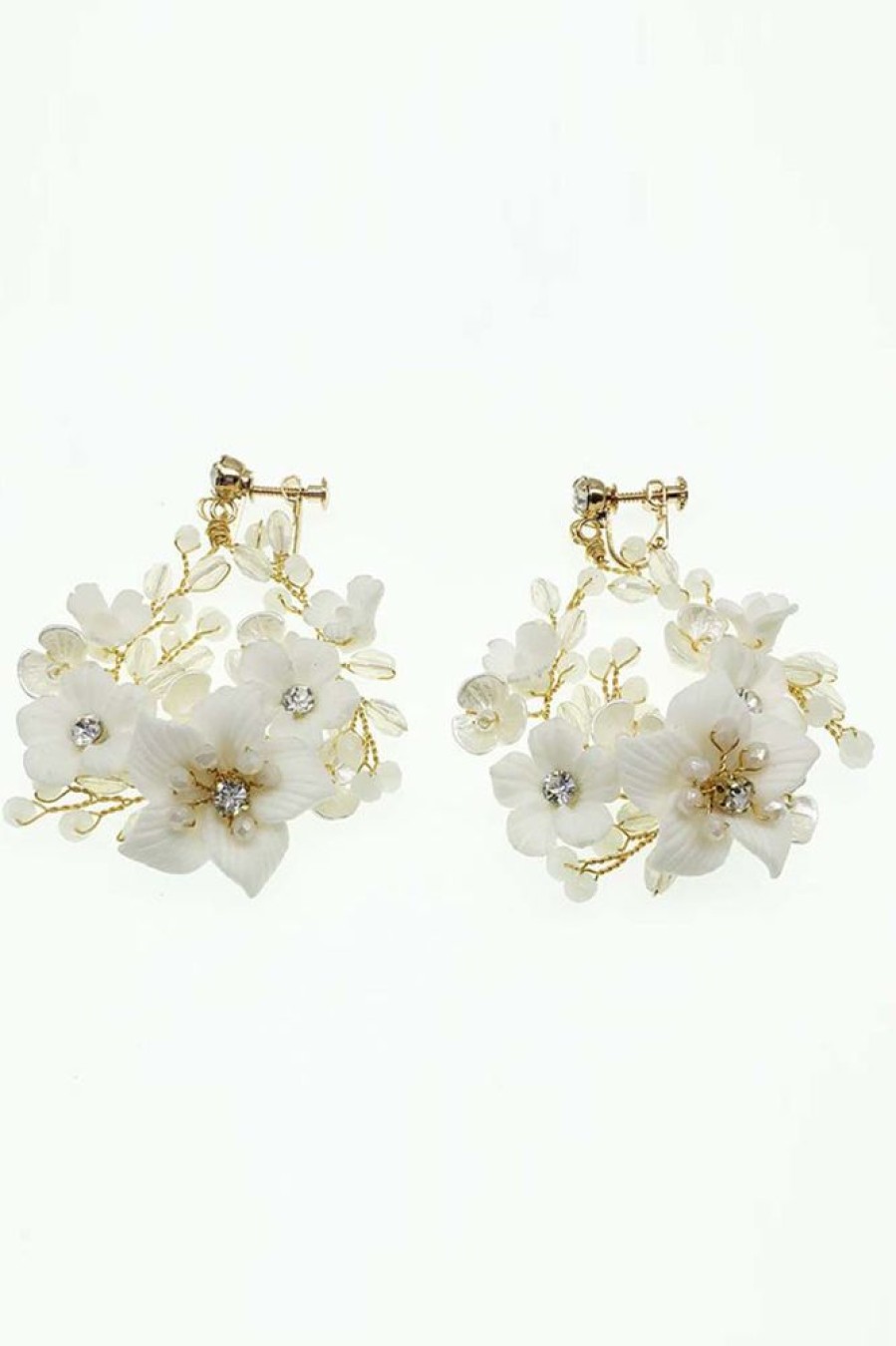 Homrain Flower Bridal Earrings | Bridal Accessories