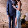 Homrain Blue Notched Lapel Two Button 2 Piece Men'S Prom Suits | Prom Suits