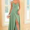 Homrain Long Bridesmaid Dress With Slit | Bridesmaid Dresses