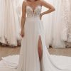 Homrain Sweetheart Long Lace Boho Wedding Dress With Slit | Lace Wedding Dresses