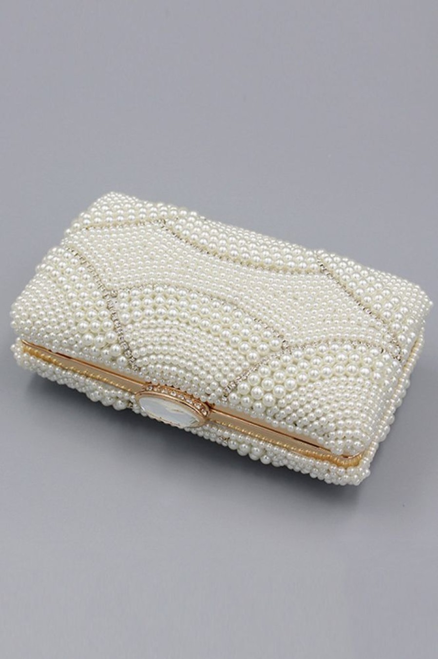 Homrain Beaded Pearls Party Clutch | Handbags