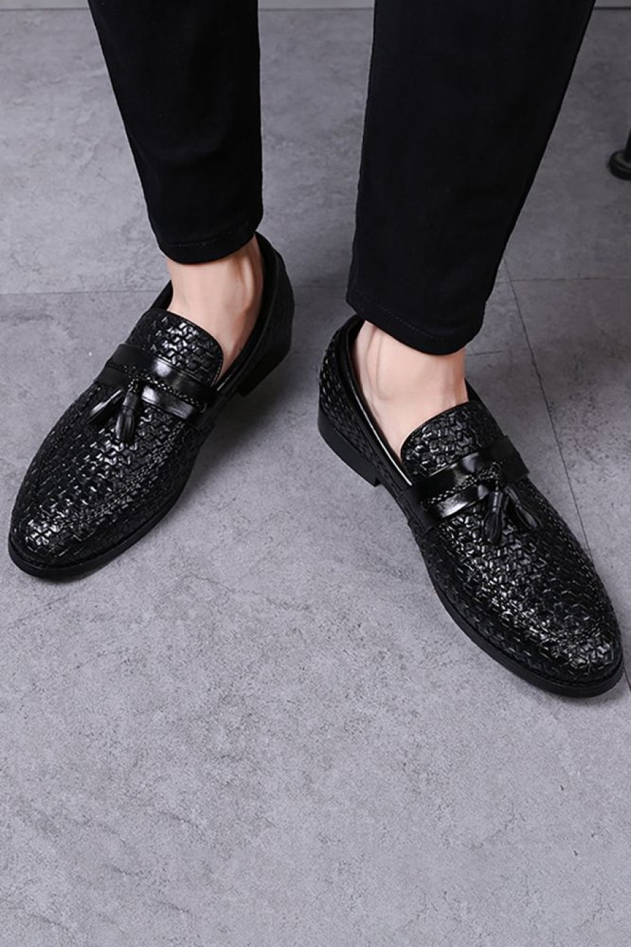 Homrain Fringe Leather Slip-On Men'S Shoes | Men'S Shoes