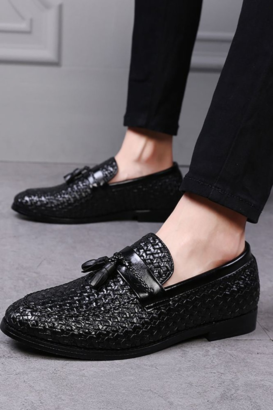 Homrain Fringe Leather Slip-On Men'S Shoes | Men'S Shoes