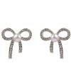 Homrain Beading Bows Pearl Earring | Bridal Accessories