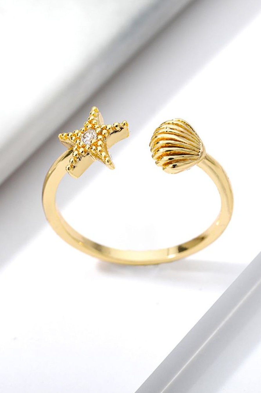 Homrain Open Adjustable Ring With Beading | Rings