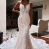 Homrain Backless Lace Mermaid Long Wedding Dress | Mermaid Wedding Dresses