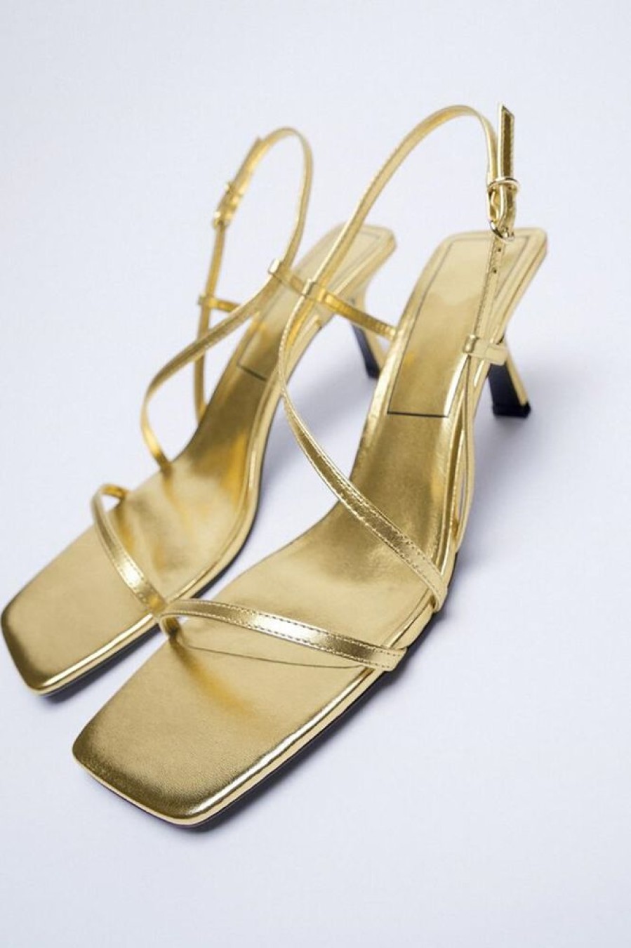 Homrain Gold Stiletto High Heels | Shoes