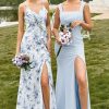 Homrain Mermaid Bridesmaid Dress With Slit | Wedding Guest Dresses