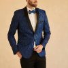 Homrain Shawl Lapel Jacquard One Button Men'S Prom Blazer | Men Blazers