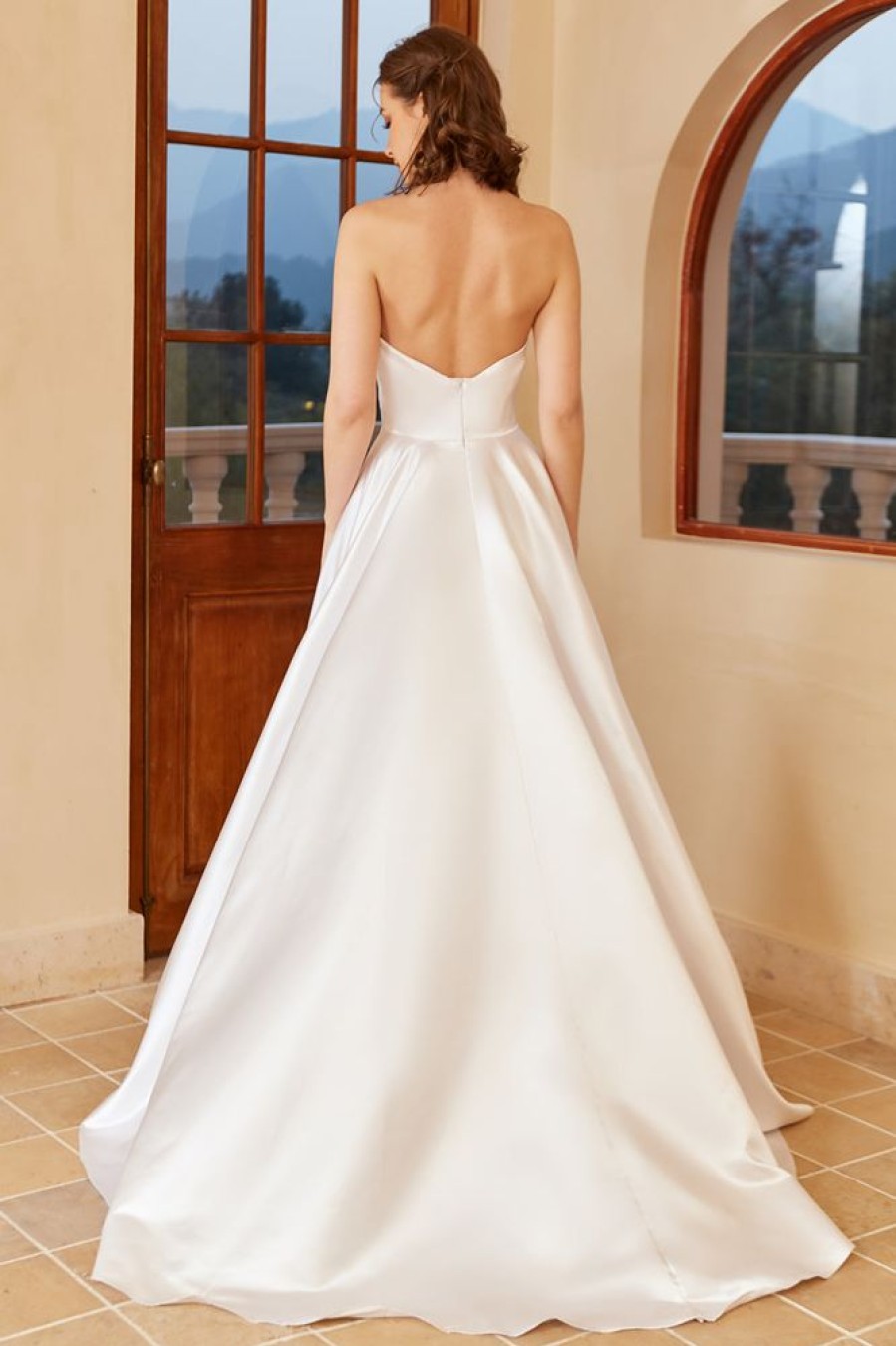 Homrain Satin Sweetheart Wedding Dress With Slit | Mermaid Wedding Dresses