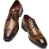 Homrain Lace-Up Men'S Leather Slip-On Dress Shoes | Men'S Shoes