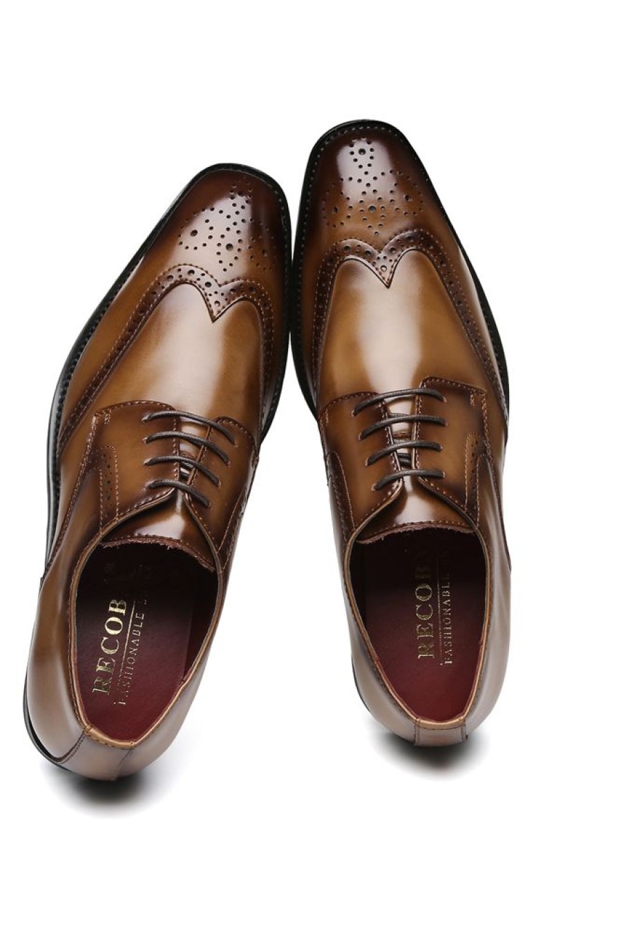 Homrain Lace-Up Men'S Leather Slip-On Dress Shoes | Men'S Shoes