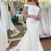 Homrain Off The Shoulder Long Mermaid Wedding Dress With Lace | Lace Wedding Dresses