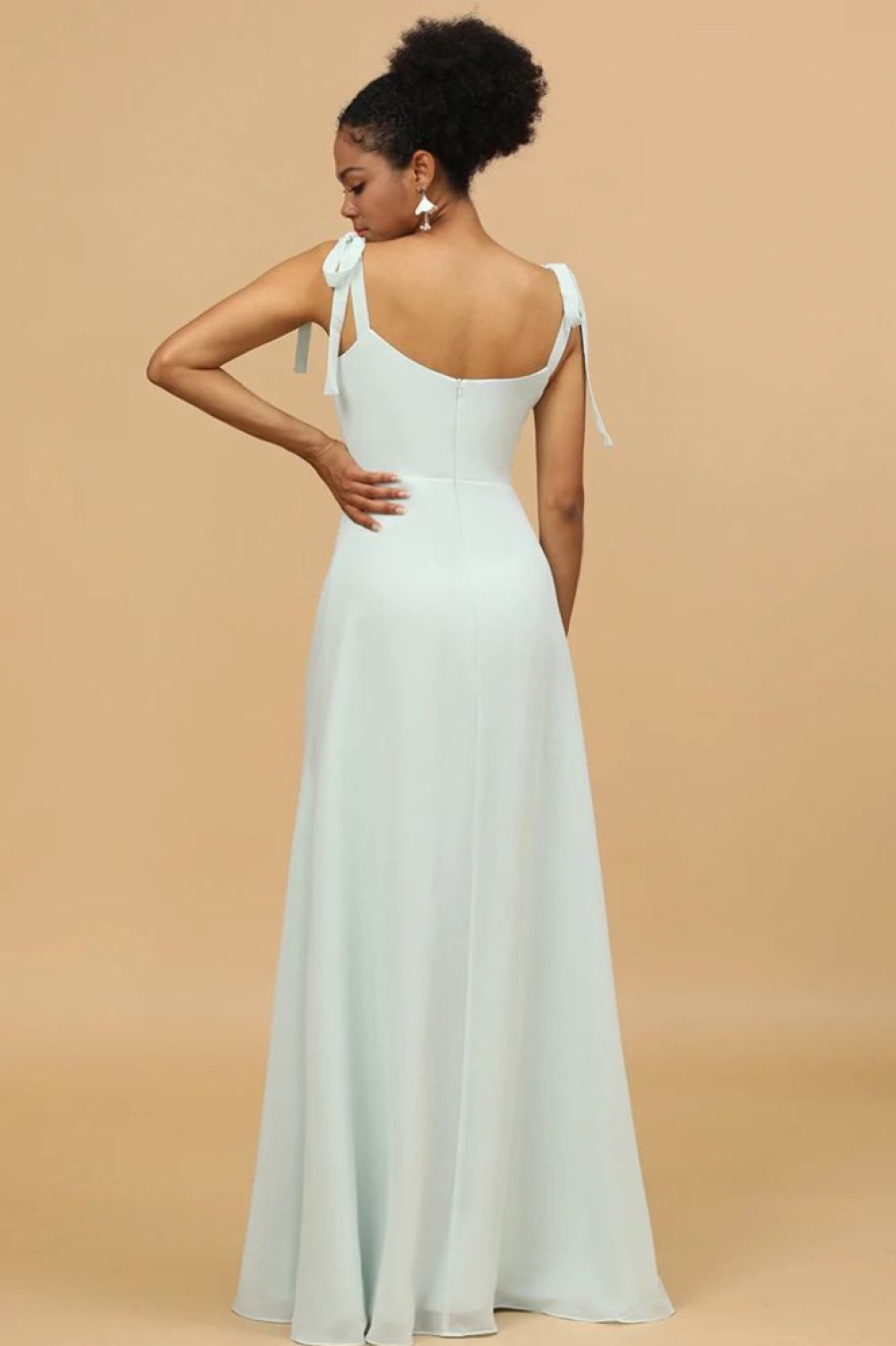 Homrain Spaghetti Straps Bridesmaid Dress With Slit | Bridesmaid Dresses 2024