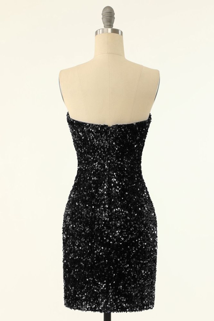 Homrain Sequins Bodycon Cocktail Dress | Black Hoco Dresses