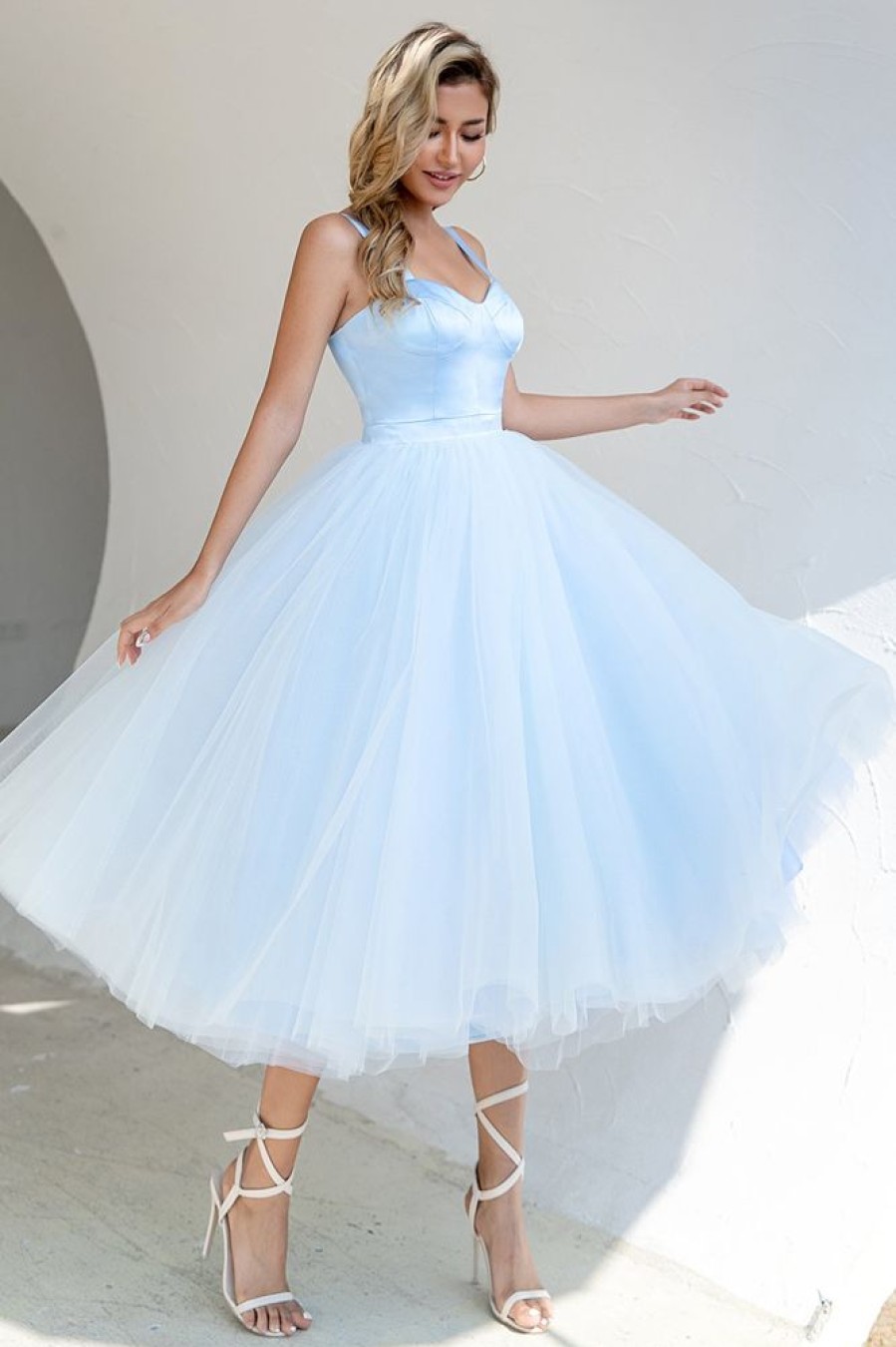 Homrain A Line Sweetheart Prom Party Dress | Blue Prom Dresses