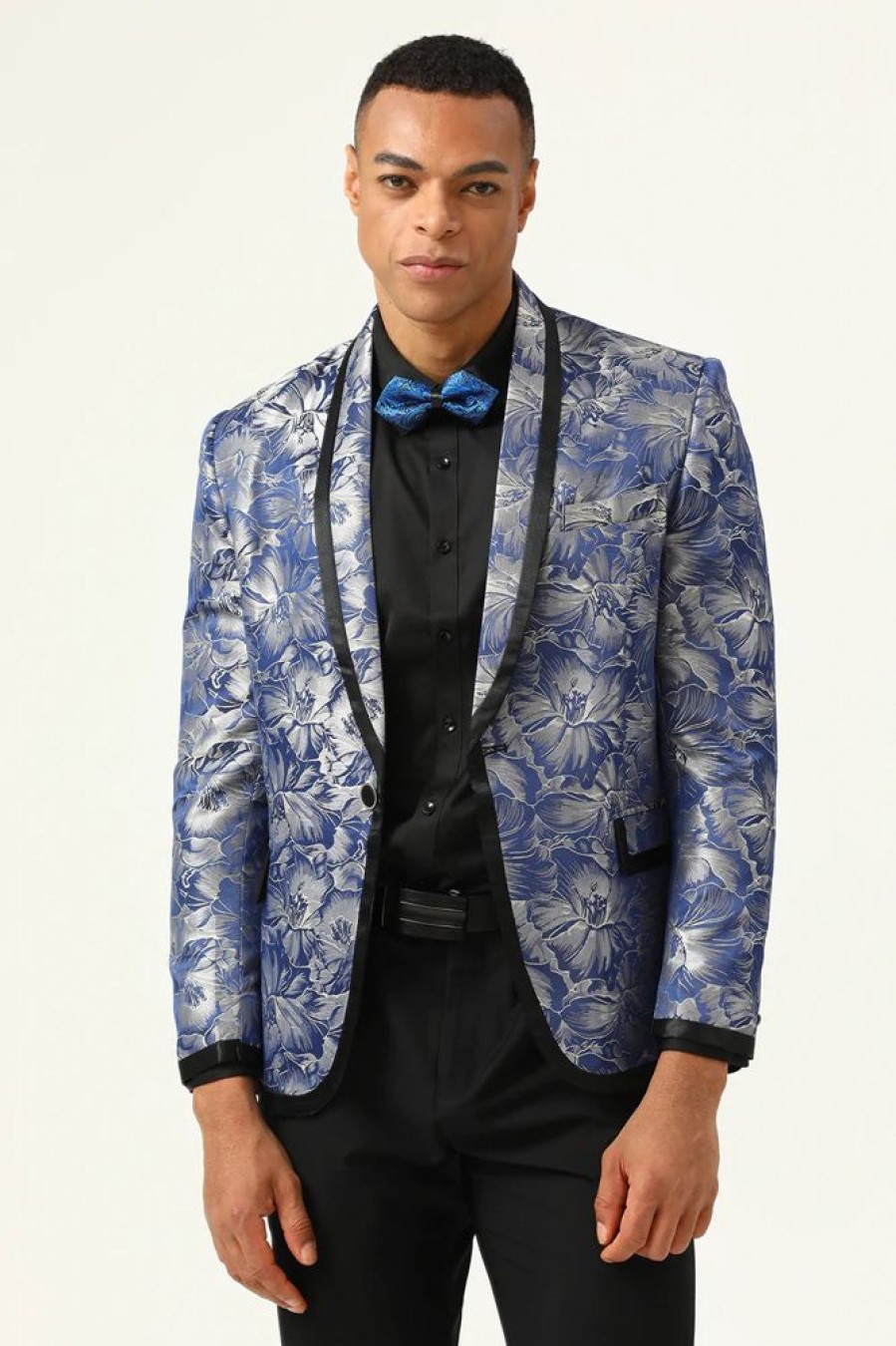 Homrain Jacquard Shawl Lapel Men'S Prom Jacket | Men Blazers