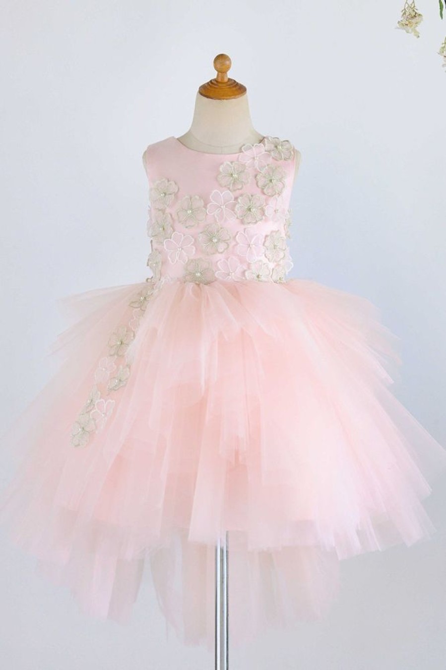 Homrain Jewel Tulle Flower Girl Dress With Appliques | Flower Girl Dresses