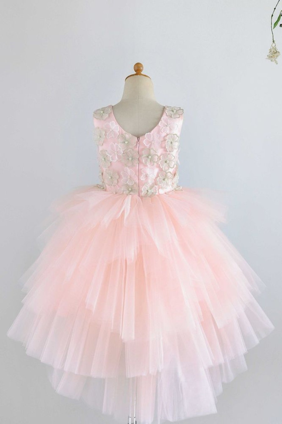 Homrain Jewel Tulle Flower Girl Dress With Appliques | Flower Girl Dresses