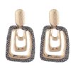 Homrain Square Rhinestones Dangle Earrings | Earrings