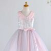 Homrain V Neck Flower Girl Dress With Sequins | Flower Girl Dresses