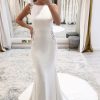 Homrain Long Mermaid Boho Wedding Dress With Lace | Simple Wedding Dresses