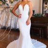 Homrain Simple Boho Mermaid Long Sleeveless Wedding Dress | Simple Wedding Dresses