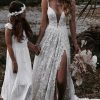 Homrain Boho A-Line Wedding Dress With Appliques | Lace Wedding Dresses