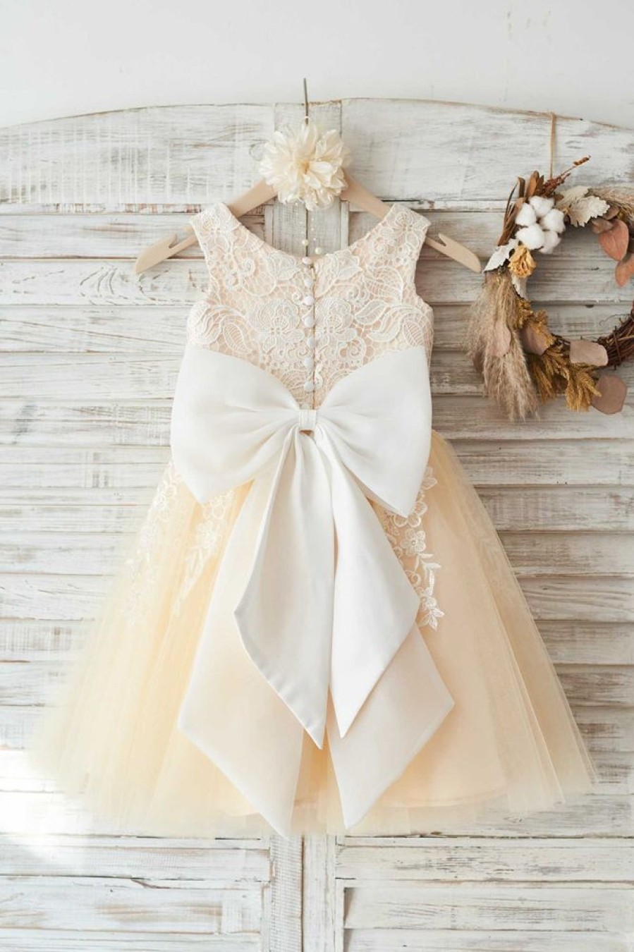 Homrain Jewel Flower Girl Dress With Lace | Flower Girl Dresses