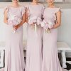 Homrain Flutter Sleeve Backless Mermaid Long Bridesmaid Dress | Bridesmaid Dresses 2024