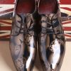 Homrain Jacquard Men'S Leather Party Shoes | Men'S Shoes