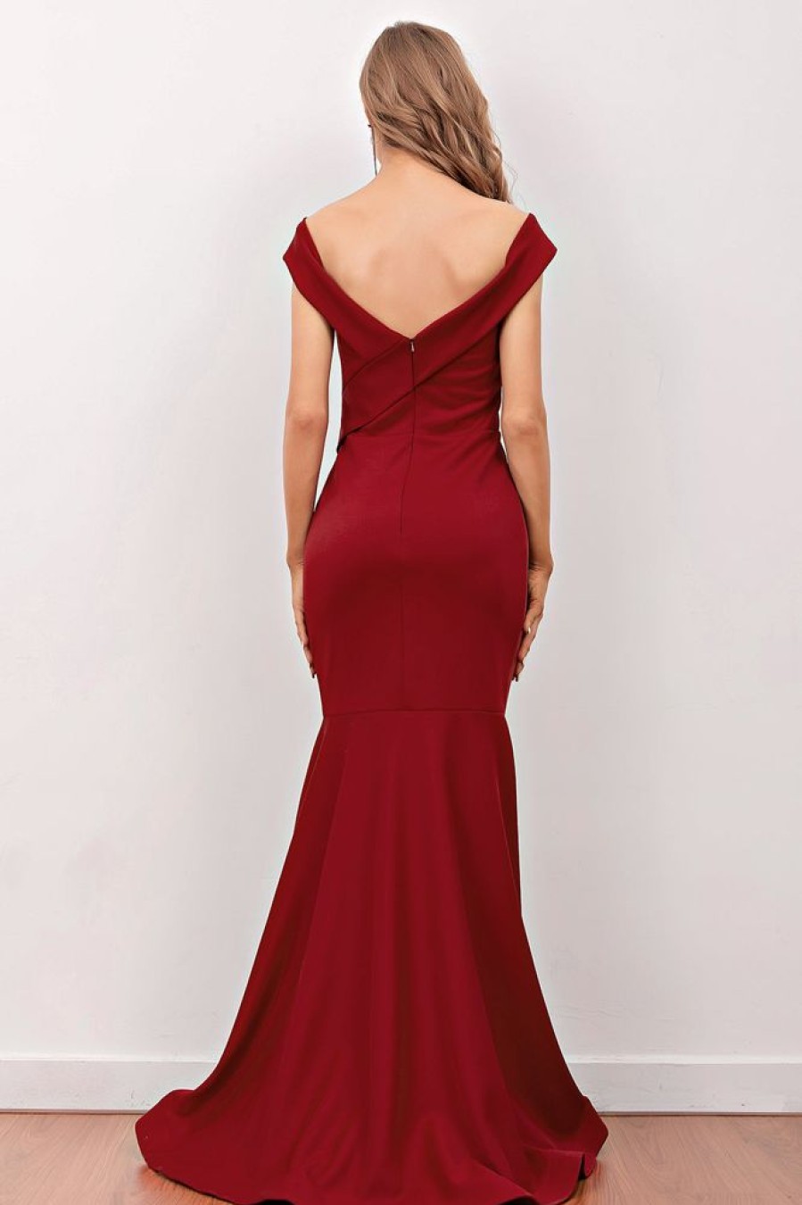 Homrain Mermaid Long Prom Dress | Red Prom Dresses