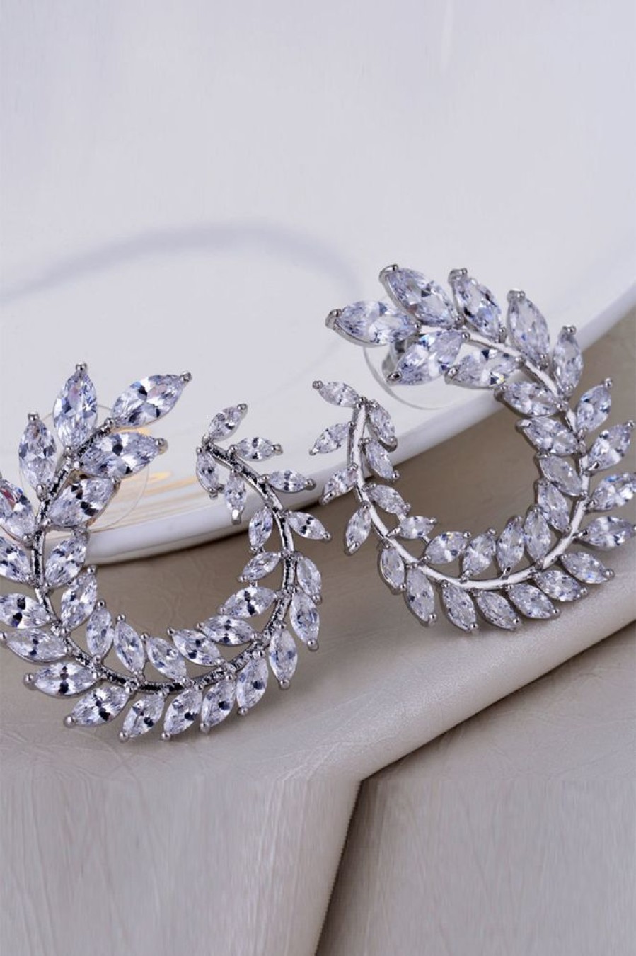 Homrain Beaded Bridal Earrings | Bridal Accessories