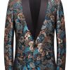 Homrain Floral Shawl Lapel Men'S Blazer | Men Blazers