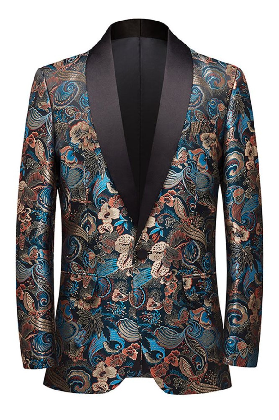 Homrain Floral Shawl Lapel Men'S Blazer | Men Blazers