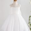 Homrain Flower Girl Dress With Bow | Flower Girl Dresses