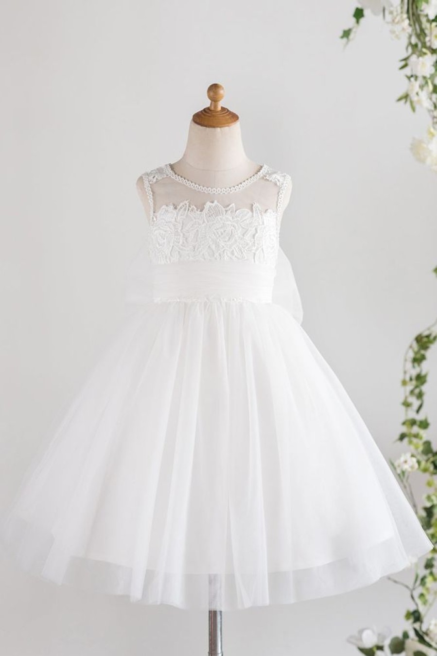 Homrain Flower Girl Dress With Bow | Flower Girl Dresses