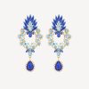 Homrain Sparkly Geometric Rhinestone Drop Earrings | Earrings