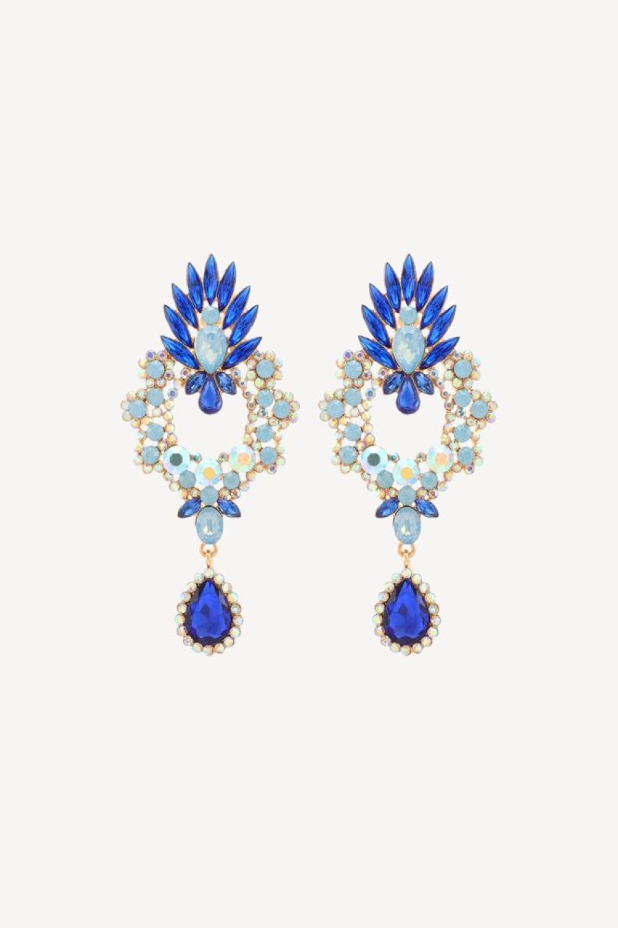 Homrain Sparkly Geometric Rhinestone Drop Earrings | Earrings