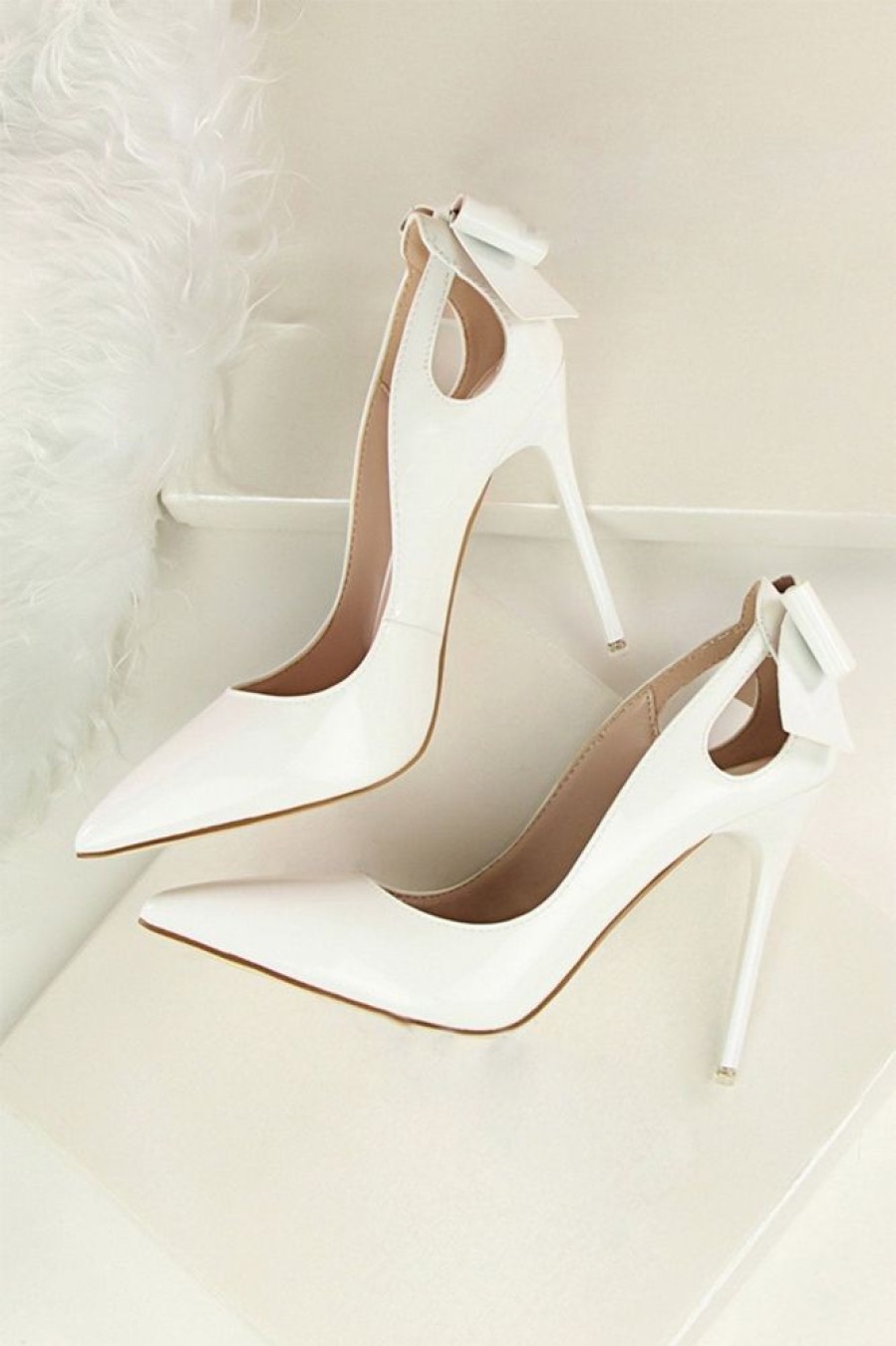 Homrain Pump Prom Heels With Bowkont | Shoes