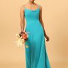 Homrain Spaghetti Straps Chiffon Bridesmaid Dress | Wedding Guest Dresses